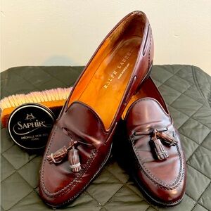 Ralph Lauren Tassel Loafers - Size 12D - Tobacco Brown